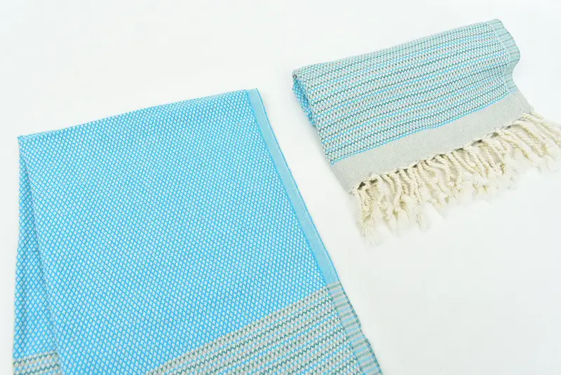 Organic Towel, Turkish Towel Hand Towel, Anniversary Gift For Her, Monogram Kitchen Towel, 36x20 Cotton Striped Towel, Gym Towel, Turkish Tea Towel - 7