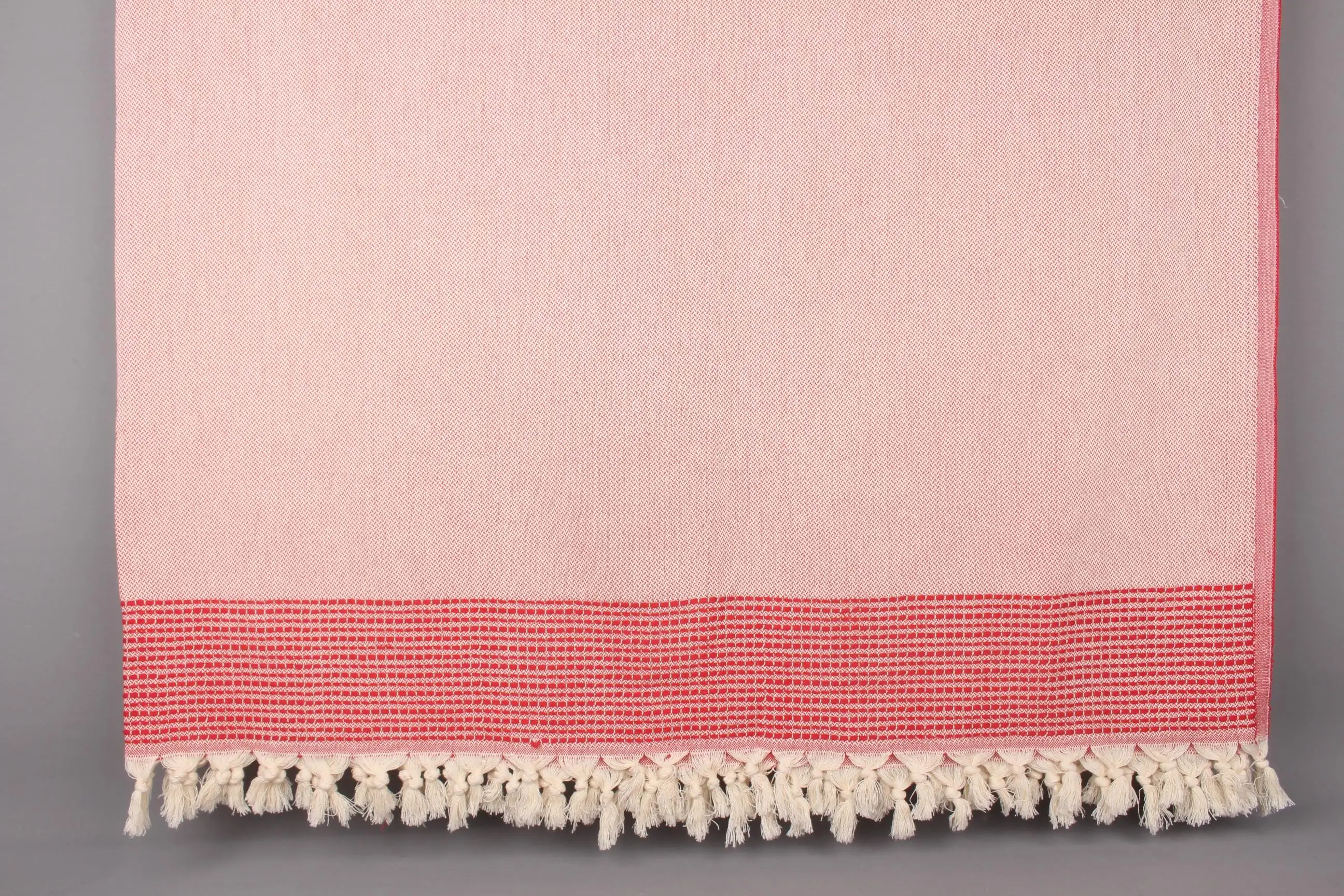 Turkish Blanket Organic Cotton Throw Geometric Pattern Full Size 95x91 Inches - 1