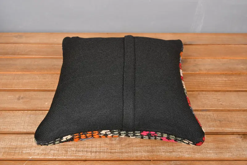 12x12 Red Pillow Sham, Vintage Pillow, Outdoor Patio Cushion Cover, Boho Pillow, Vintage Kilim Pillow Pillow Cover, Pillow Case, Pillow for Couch - 5