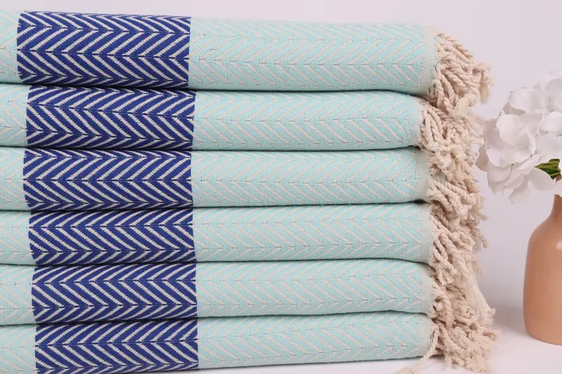 Valentines Day Gift Idea, Turkish Towel Beach, 70x40 Cotton Chevron Towel, Personalized Turkish Towel, Bachelorette Beach Towel, Hammam towel - 3