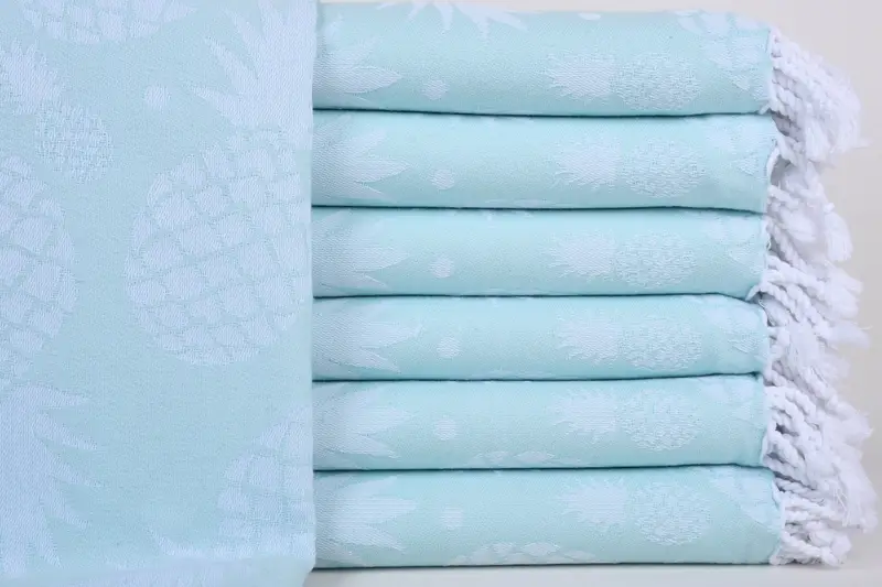 Soft towel, 70x36 Cotton Pineapple Design Towel, Bath towel, Valentines Day Gift For Him, Bridesmaid Gifts, Luxury Turkish peshtemal beach towel - 2