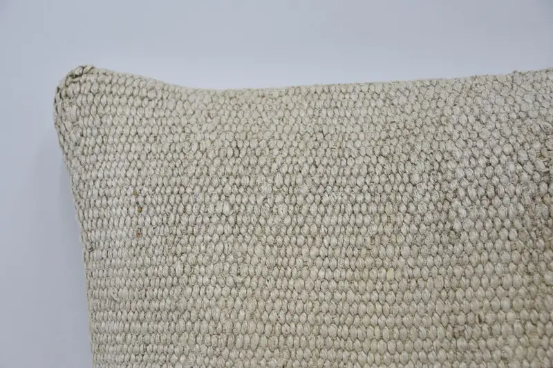 16x16 White Cushion Case, Vintage Pillow, Kilim Pillow Cover, Handmade Kilim Cushion, Bolster Pillow Sham, Cushion Cover, Garden Cushion Case - 2