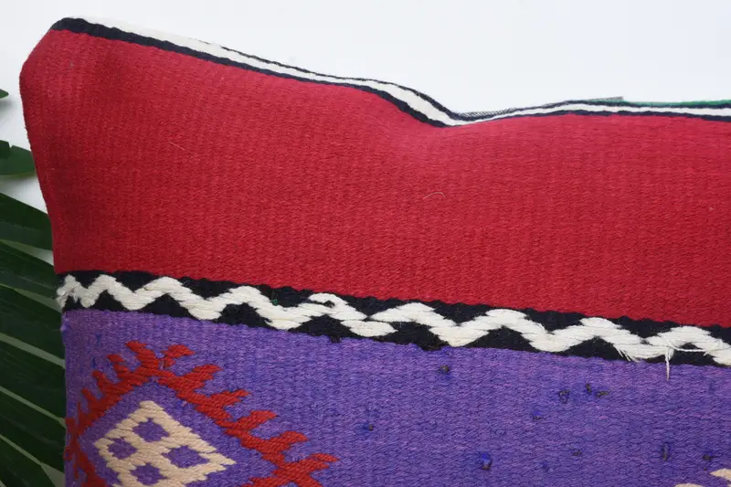 Cushion, Handmade Kilim Cushion, Pillow for Sofa, Vintage Pillow, 14x14 Red Pillow, Handwoven Pillow, Cozy Throw Cushion Case, Garden Pillow Case - 2