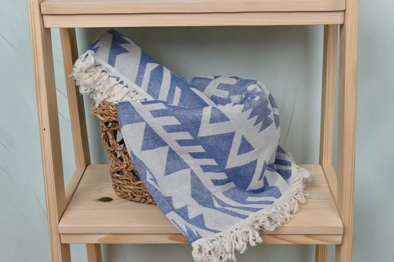 Custom Turkish Towel, Gift For Coworker, Beach Towel Monogram, 76x40 Cotton Geometric Towel, Bridesmaid Gift, Absorbent towel, Wedding Gifts Towel - 5
