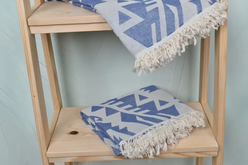 Custom Turkish Towel, Gift For Coworker, Beach Towel Monogram, 76x40 Cotton Geometric Towel, Bridesmaid Gift, Absorbent towel, Wedding Gifts Towel - 6