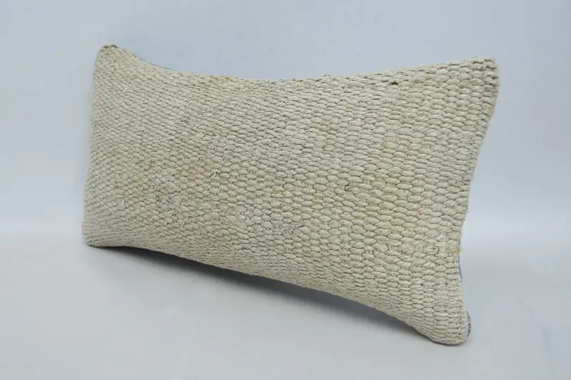 Home Decor Pillow, Pillow Cover, Pillow for Couch, 8x16 Beige Cushion Cover, Armchair Cushion, Vintage Kilim Throw Pillow, Indoor Pillow Cover - 4