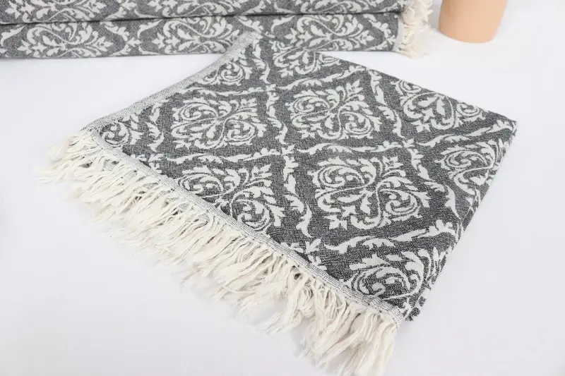 40x24 Cotton Baroque Towel, Monogrammed Hand Towel, Personalized Gift For Him, Monogram Kitchen Towel, Small Bath Towels, Best Friend Wedding Gift - 6