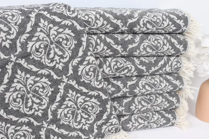 40x24 Cotton Baroque Towel, Monogrammed Hand Towel, Personalized Gift For Him, Monogram Kitchen Towel, Small Bath Towels, Best Friend Wedding Gift - 2