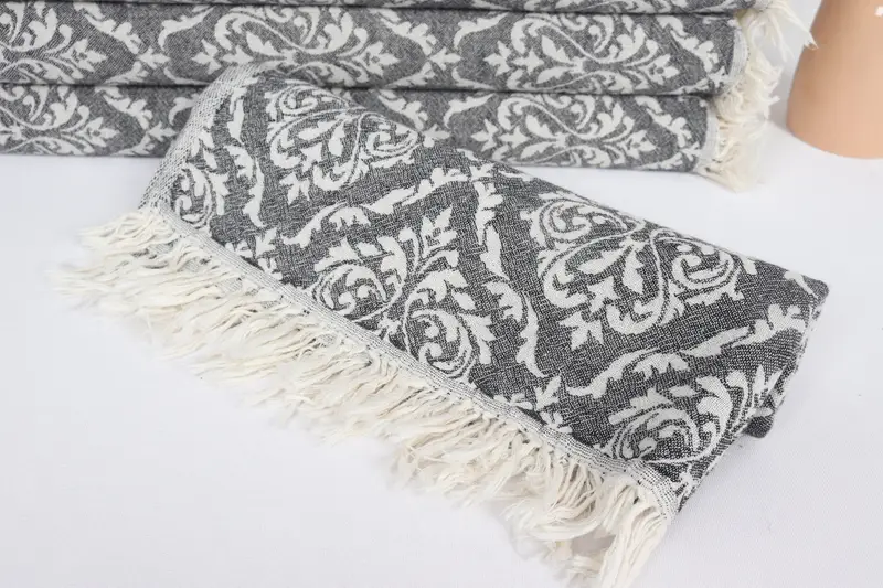 40x24 Cotton Baroque Towel, Monogrammed Hand Towel, Personalized Gift For Him, Monogram Kitchen Towel, Small Bath Towels, Best Friend Wedding Gift - 5