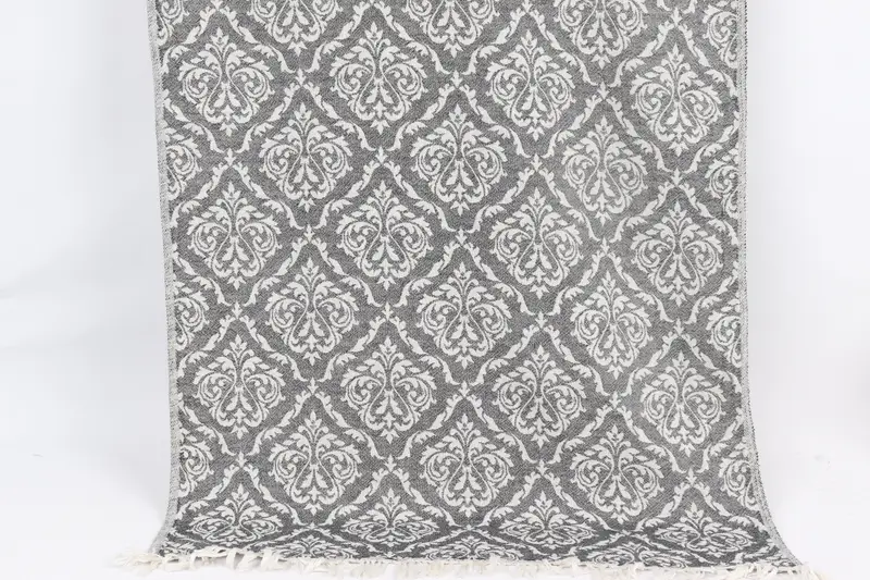 40x24 Cotton Baroque Towel, Monogrammed Hand Towel, Personalized Gift For Him, Monogram Kitchen Towel, Small Bath Towels, Best Friend Wedding Gift - 1