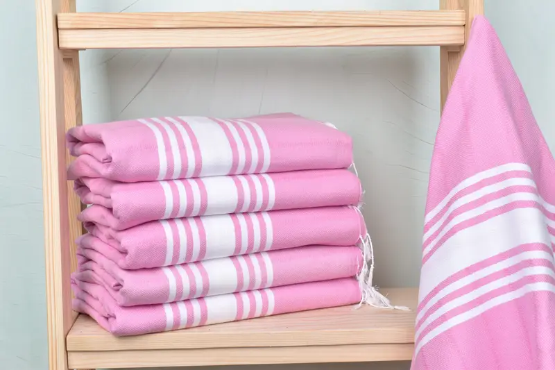 Best Friend Gift, Best Wedding Gift, Housewarming Gift, Valentines Gift, Beach Towel Monogram, Quick-dry peshtemal, 70x40 Cotton Striped Towel - 1