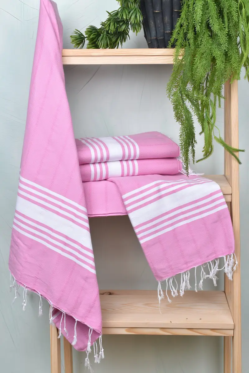 Best Friend Gift, Best Wedding Gift, Housewarming Gift, Valentines Gift, Beach Towel Monogram, Quick-dry peshtemal, 70x40 Cotton Striped Towel - 6