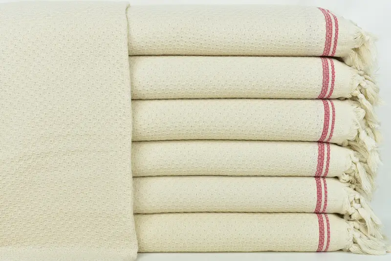 Bridal Shower Gift, Personalized Gifts, Personalized Blanket, 94x92 Cotton Striped Towel, Throw Blankets for Couch, Turkish Towel Beach Blanket - 1