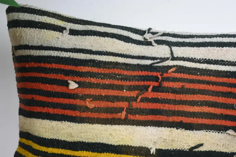 Ethnic Pillow, Pillow Sham, Gift Pillow, Pillow for Couch, Antique Pillows, Turkish Rugs Pillow Case, 12x12 Yellow Pillow Sham - 2
