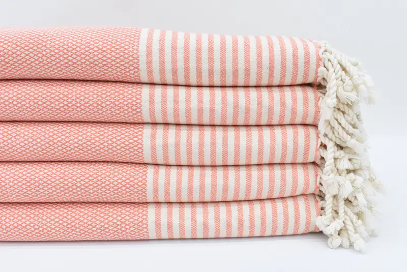 Personalize Gift, Spa Towel, Quick-Dry Beach Towel, Thin towel, Lightweight towel, Hammam Towel USA, 68x32 Cotton Striped Towel, Unique Wedding Gift - 1