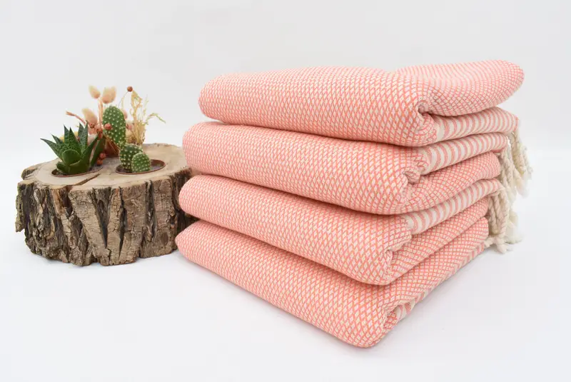 Personalize Gift, Spa Towel, Quick-Dry Beach Towel, Thin towel, Lightweight towel, Hammam Towel USA, 68x32 Cotton Striped Towel, Unique Wedding Gift - 3