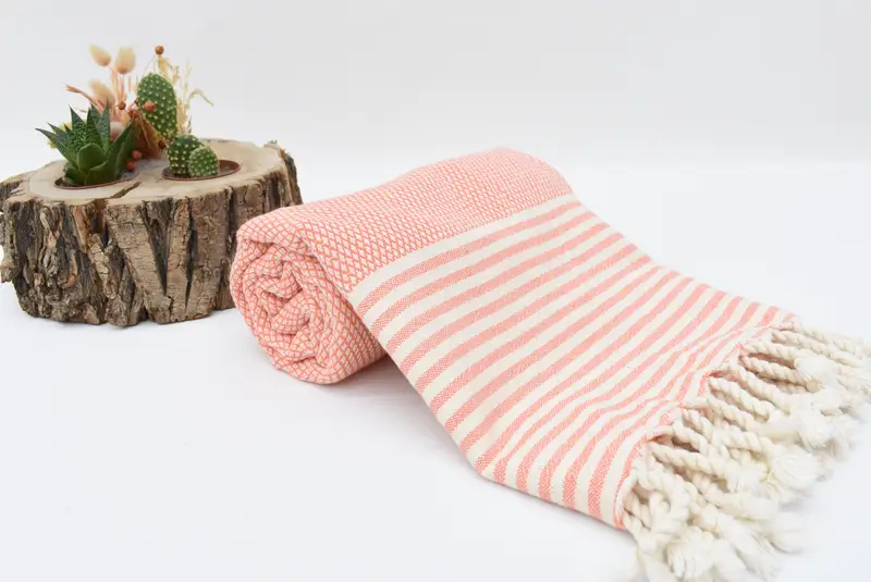 Personalize Gift, Spa Towel, Quick-Dry Beach Towel, Thin towel, Lightweight towel, Hammam Towel USA, 68x32 Cotton Striped Towel, Unique Wedding Gift - 7