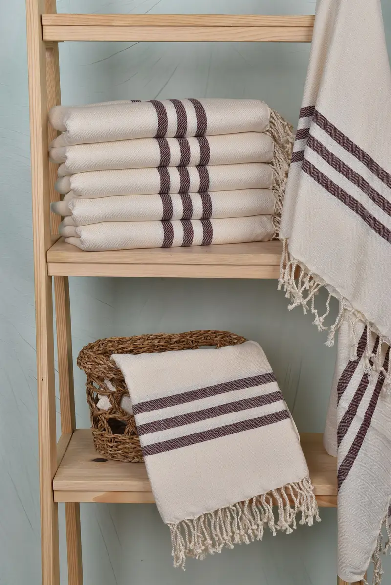 Personalized Gift, Gift Towel, 70x40 Cotton Striped Towel, Beach Towel Monogram, Turkish hand towel, Gift For The Home Decor, Gifts For Him - 3