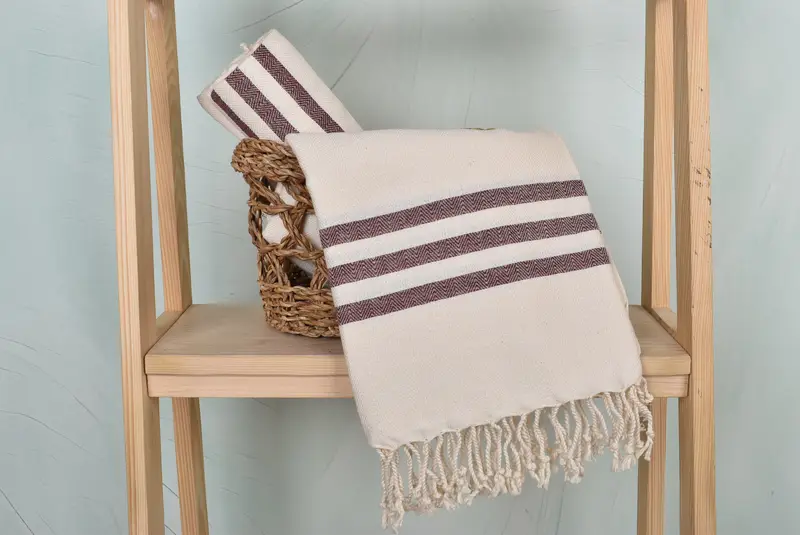 Personalized Gift, Gift Towel, 70x40 Cotton Striped Towel, Beach Towel Monogram, Turkish hand towel, Gift For The Home Decor, Gifts For Him - 4