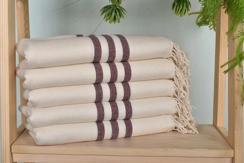 Personalized Gift, Gift Towel, 70x40 Cotton Striped Towel, Beach Towel Monogram, Turkish hand towel, Gift For The Home Decor, Gifts For Him - 1