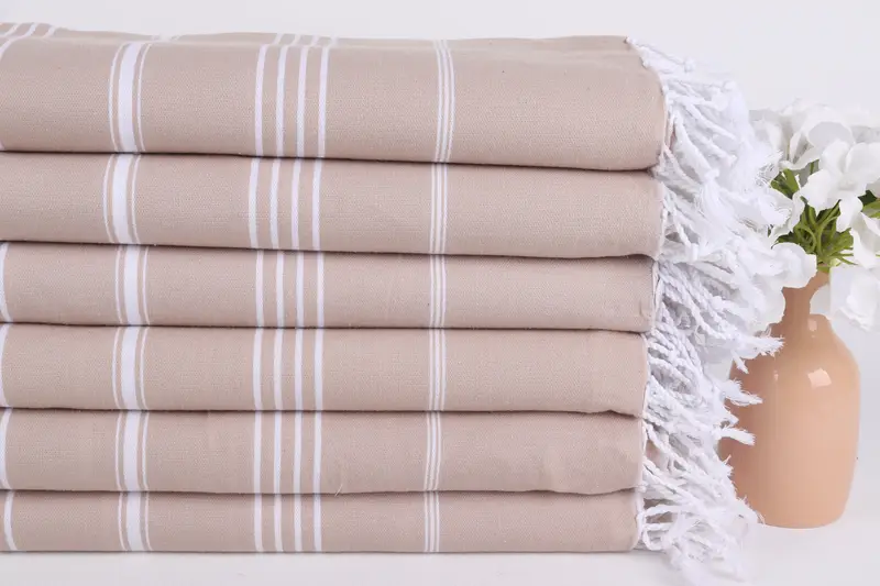Bridesmaid Gifts, Unique Gift, Beach Wedding Favor, Bachelorette Party Gift, Handwoven Turkish Towel, Bachelorette Gifts, 70x40 Cotton Striped Towel - 3