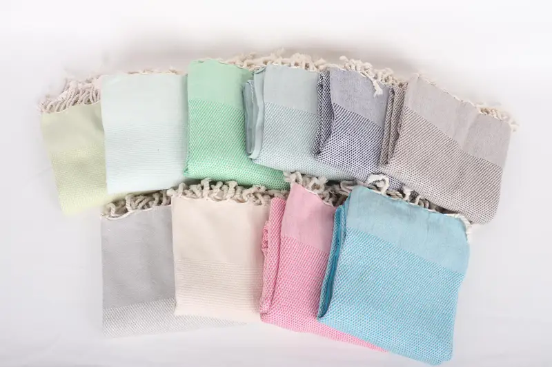 70x40 Cotton Geometric Towel, Beach Towel Gift, Organic Cotton Towel, Peshtemal Towel USA, Best Friend Gift, Embroidered Towel, Xmas Gifts - 3