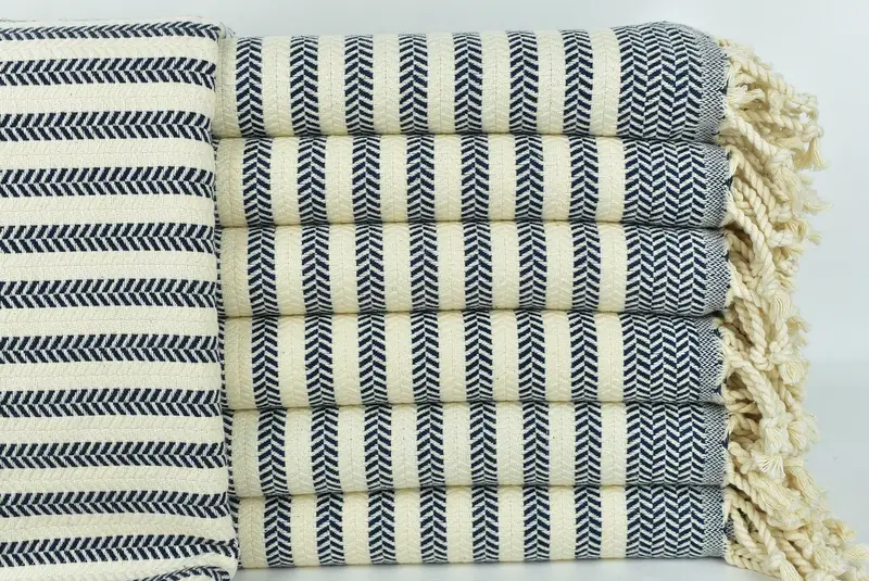 Sand-resistant towel, Turkish Beach Towel Bulk, Baby Boy Gift, Personalized Bridesmaid Gift, 70x40 Cotton Chevron Towel, Bachelorette Party Gifts - 1