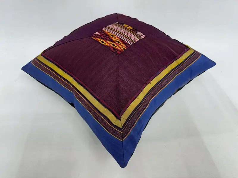 Handmade Kilim Cushion, 18x18 Purple Pillow Case, Boho Pillow, Turkish Rugs Pillow Sham, Antique Pillows, Pillow Case, Southwestern Pillow Sham - 6