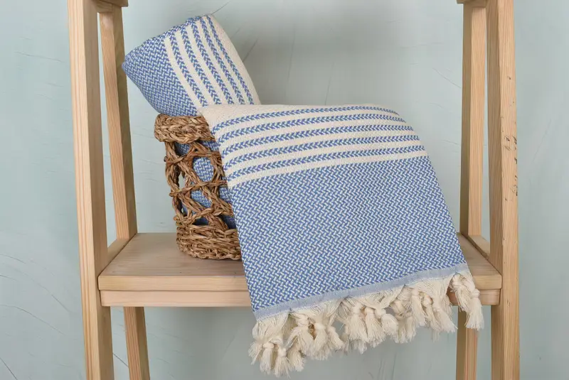 Bridal Party Gifts, Bath towel, Organic Towel, 70x40 Cotton Striped Towel, Gift For Him, Summer Gift, Scarf Towel, Personalized Turkish Beach Towel - 4