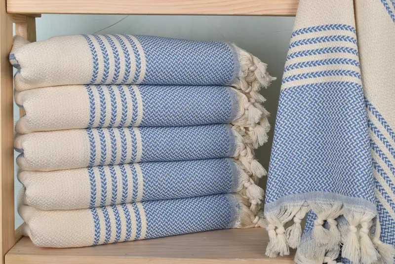 Bridal Party Gifts, Bath towel, Organic Towel, 70x40 Cotton Striped Towel, Gift For Him, Summer Gift, Scarf Towel, Personalized Turkish Beach Towel - 2