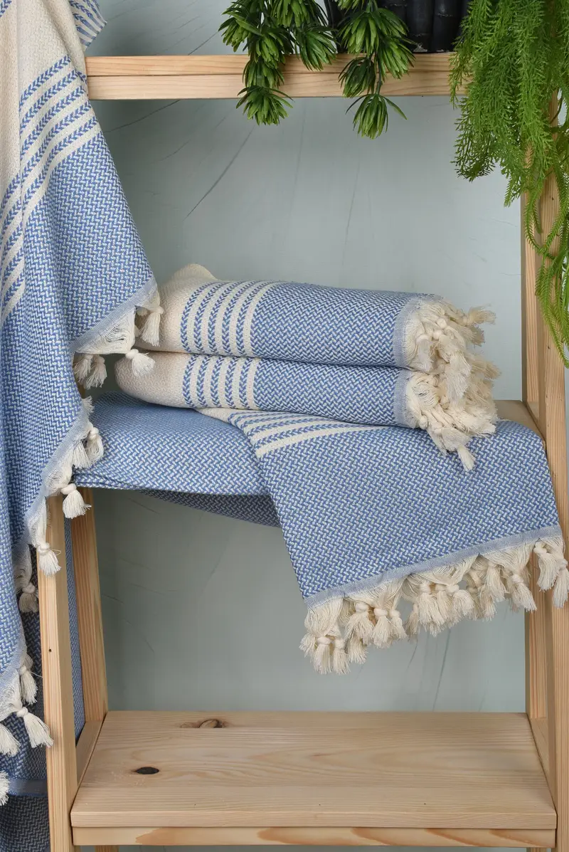 Bridal Party Gifts, Bath towel, Organic Towel, 70x40 Cotton Striped Towel, Gift For Him, Summer Gift, Scarf Towel, Personalized Turkish Beach Towel - 6