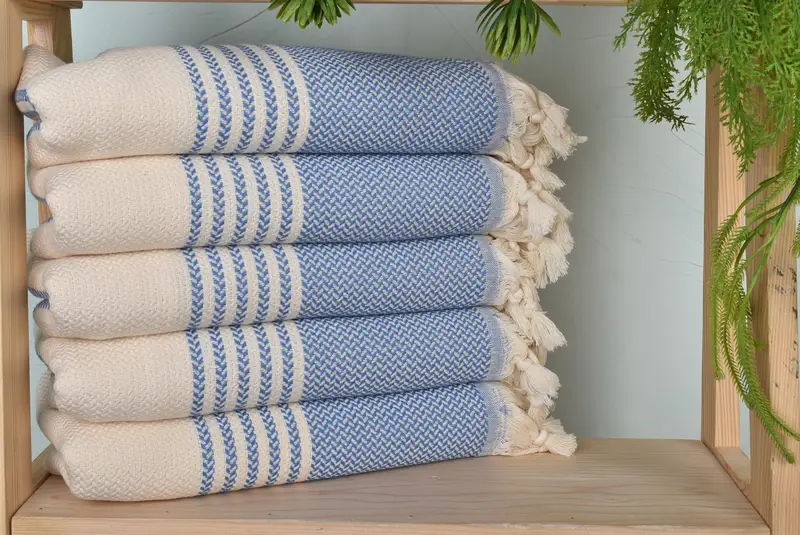 Bridal Party Gifts, Bath towel, Organic Towel, 70x40 Cotton Striped Towel, Gift For Him, Summer Gift, Scarf Towel, Personalized Turkish Beach Towel - 1