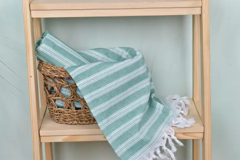 Bachelorette Party Decorations, Handmade Gift, Maid Of Honor Gift, 70x40 Cotton Striped Towel, Handwoven Turkish bath towel, Gifts For Him - 4