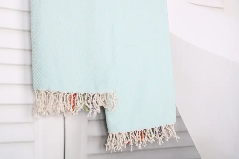 Peshtemal beach towel with unique design, Quick-dry peshtemal, Custom Beach Towel, Travel towel, 70x40 Cotton Diamond Towel, Bridal Shower Gifts - 8
