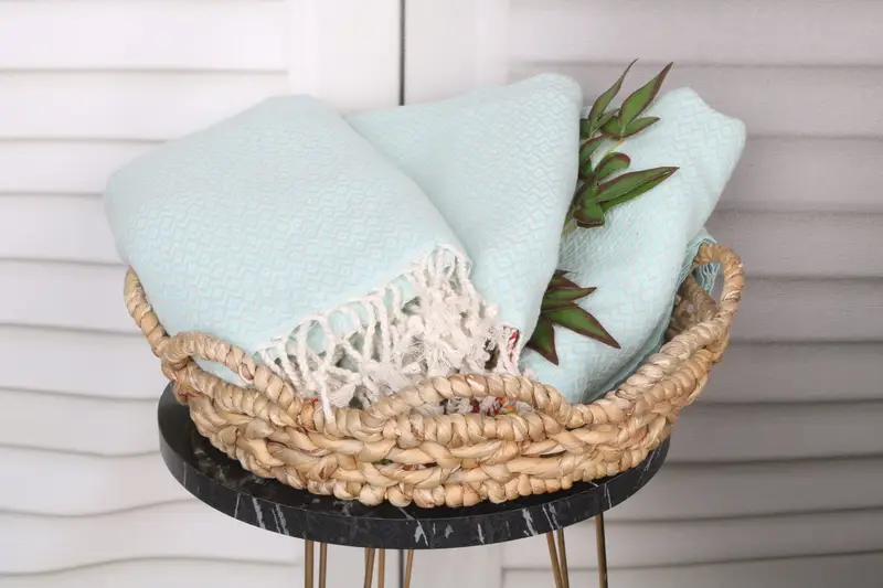 Peshtemal beach towel with unique design, Quick-dry peshtemal, Custom Beach Towel, Travel towel, 70x40 Cotton Diamond Towel, Bridal Shower Gifts - 5