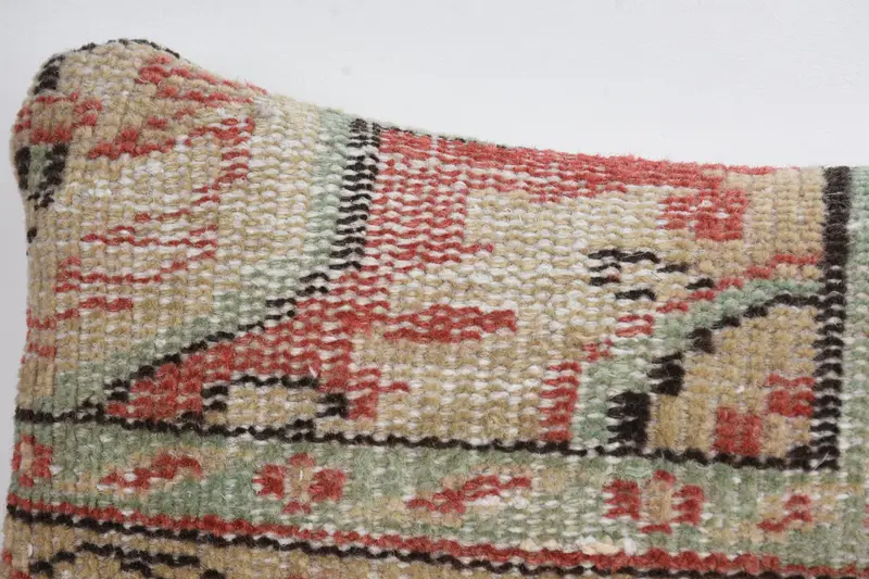 Kilim Pillow Cover, Vintage Kilim Pillow, Car Pillow Cover, 8x16 Beige Pillow Sham, Yoga Pillow, Handmade Kilim Cushion, Cushion - 2