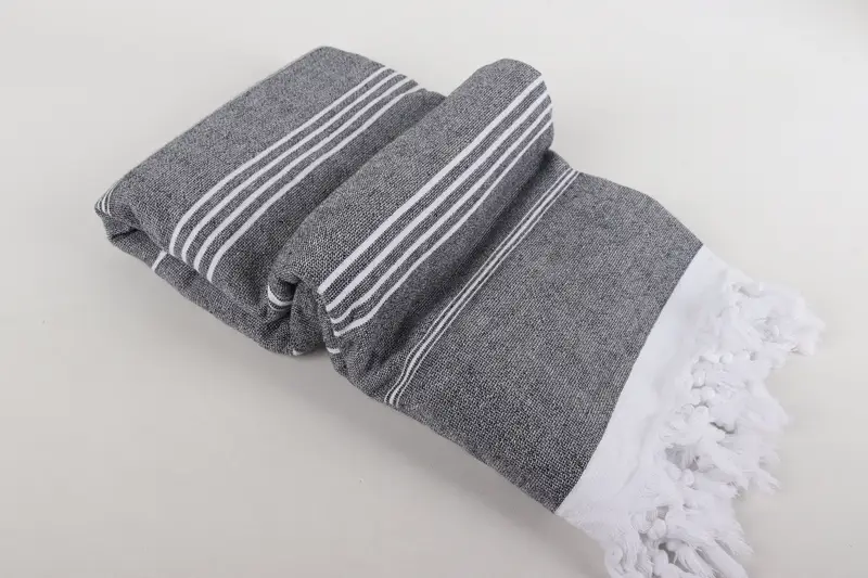 Bachelorette Party Favor, Bachelorette Party Items, Personalized Turkish Towel, 70x36 Cotton Striped Terry Towel, Fouta towel, Sand-resistant towel - 6