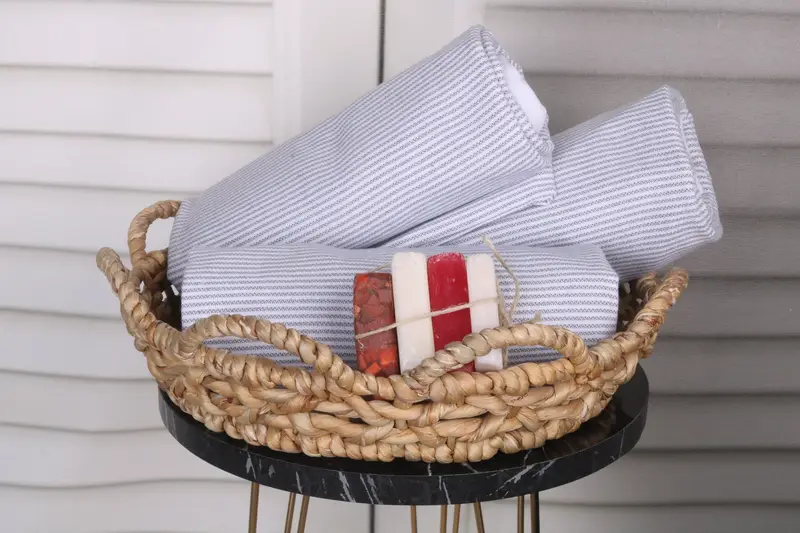 Personalized Turkish Towel, Custom Wedding Gift From Bridesmaid, Bachelor Party Gifts, 70x40 Cotton Striped Towel, Sand-free towel, Home Decor Gifts - 4