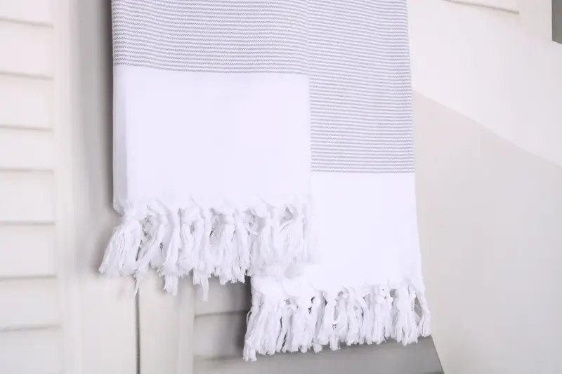 Personalized Turkish Towel, Custom Wedding Gift From Bridesmaid, Bachelor Party Gifts, 70x40 Cotton Striped Towel, Sand-free towel, Home Decor Gifts - 8