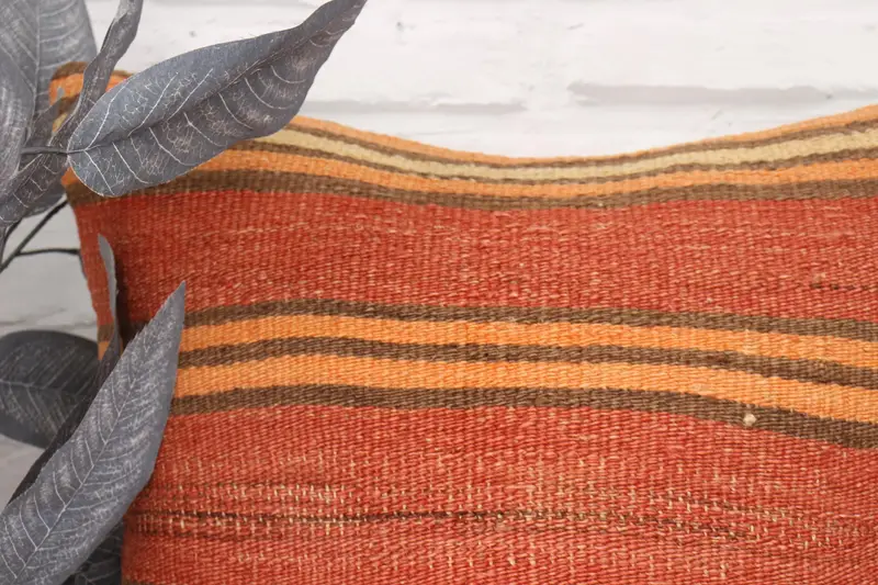 Bright Pillow Case, Interior Designer Pillow, Turkish Pillow, 18x18 Red Cushion Cover, Retro Cushion Case, Cushion Case, Turkish Kilim Pillow - 2