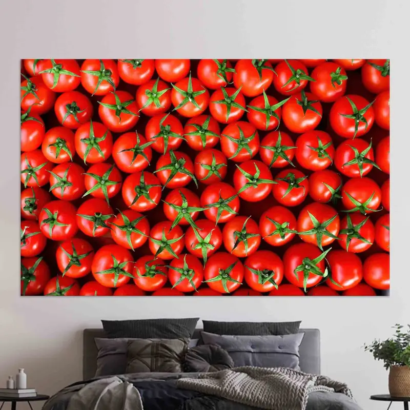 Elegant Red Chef Canvas: Vibrant Kitchen Dining Room Decor