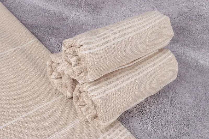 Family Gift Basket, Soft towel, Home Gift, Cancun Bachelorette Party Gift Ideas, 70x40 Cotton Striped Towel, Cotton towel, Scarf Towel, Gift For Her - 7