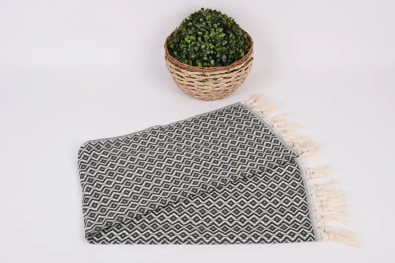 Spa havlu, küçük havlu, monogram el havlu, 36x18 pamuklu elmas havlu, tatil havlu, onun için hediye, banyo havlu, kişiselleştirilmiş hediye - 4