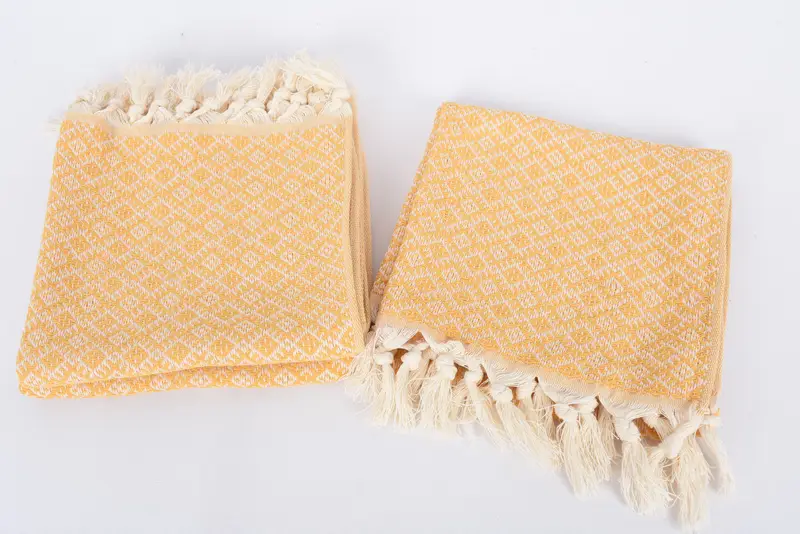 Small Bath Towels, Bridal Shower Gifts, Organic Tea Towel, Turkish Hand Towel, Personalized Gift, Summer Gift, 38x20 Cotton Diamond Towel - 7