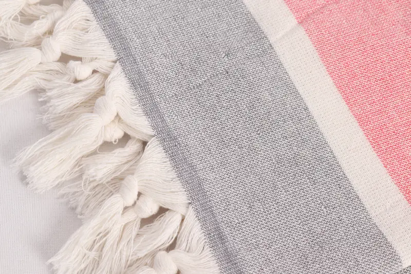 36x18 Cotton Striped Towel, Personalized Dish Towel, Customized Towels, Organic Tea Towel, Monogram Hand Towel, Personalized Kitchen Towel - 7
