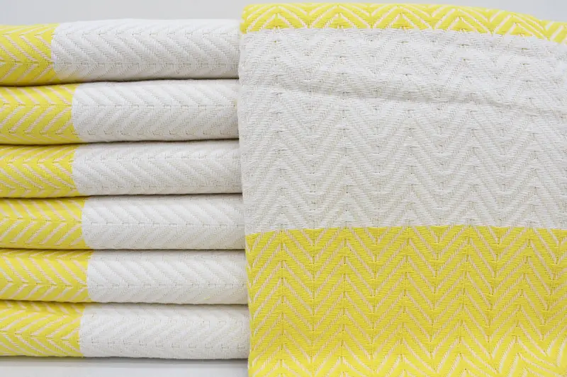 Thin towel, 70x40 Cotton Chevron Towel, Custom Towel, Merry Christmas Gifts, Best Wedding Gift, Monogrammed Beach Towel, Wedding Hand Made Gift - 1