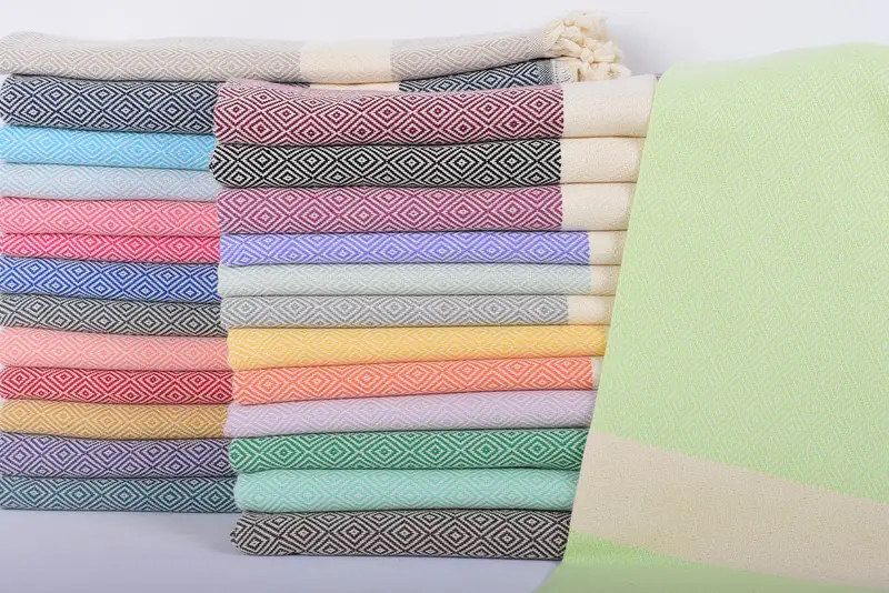 Turkish Hand Towel, Custom Turkish Towel, 36x20 Cotton Diamond Towel, Bachelorette Towel, Bridesmaid Gift Towel, Personalized Gift, Bathroom Towels - 2