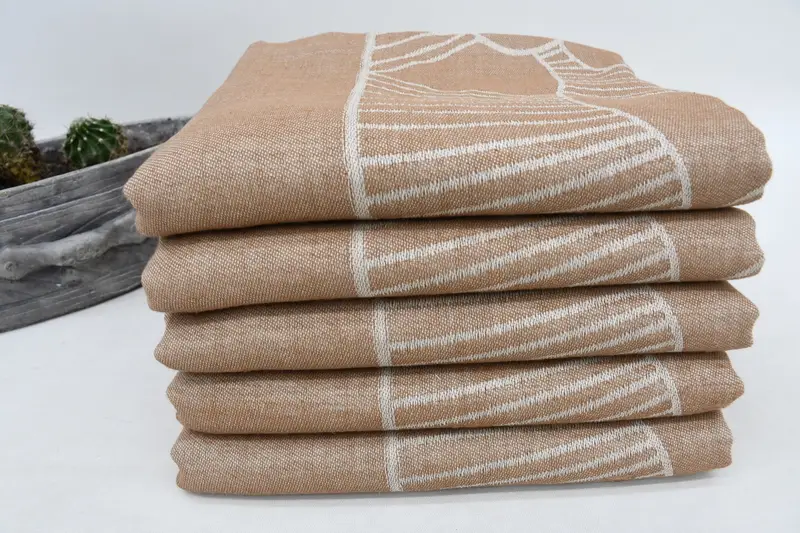 68x40 Cotton Striped Design Towel, Gym Towel, Luxury Turkish Bath Towel, Bridal Shower Favors, Organic Turkish towel, Hammam towel, Engagement Gift - 5
