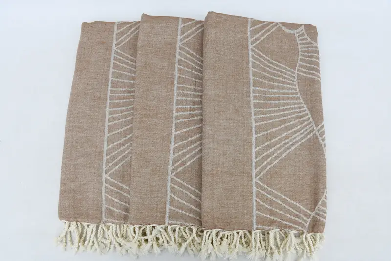 68x40 Cotton Striped Design Towel, Gym Towel, Luxury Turkish Bath Towel, Bridal Shower Favors, Organic Turkish towel, Hammam towel, Engagement Gift - 4