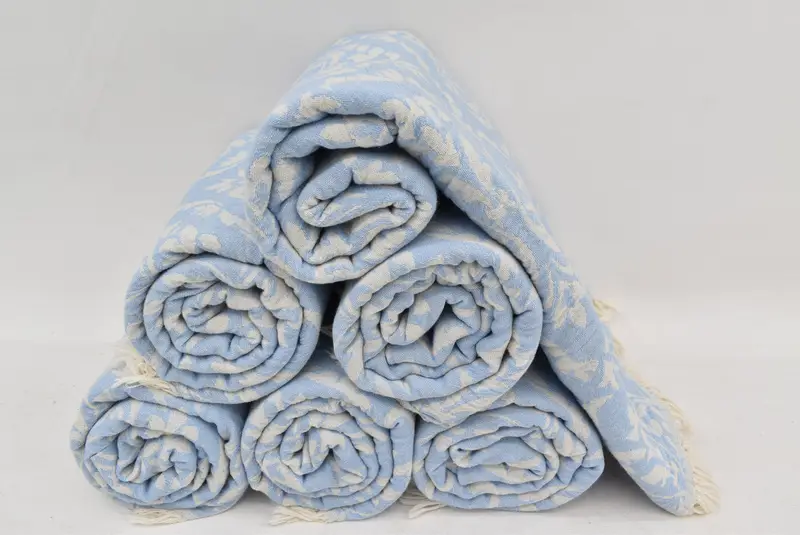Gym Towel, Absorbent towel, 68x36 Cotton Baroque Towel, Housewarming Gift, Bathroom Towel, Peshtemal beach towel with unique design, Thin towel - 8